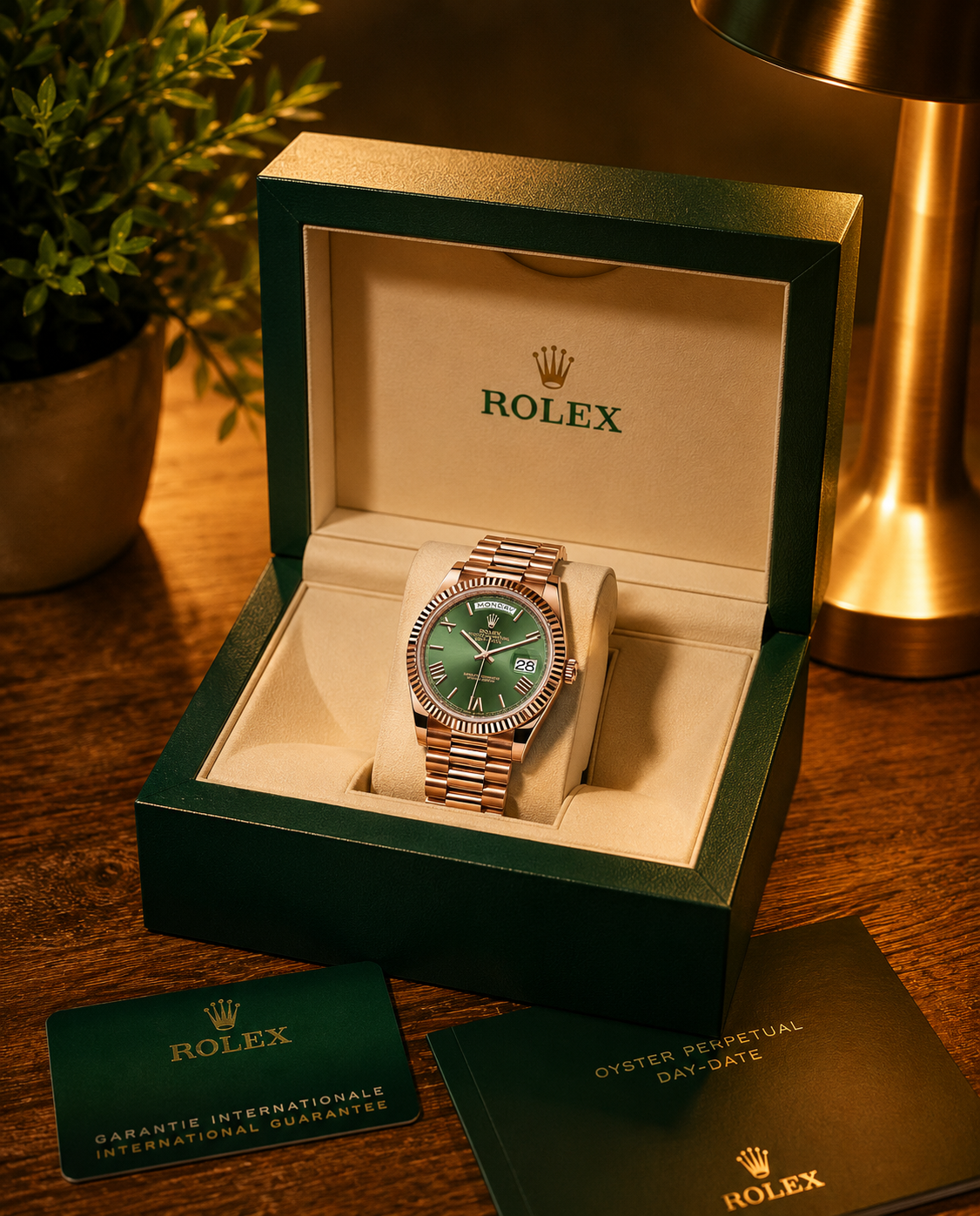 ROLEX ROSEGOLD DAY-DATE