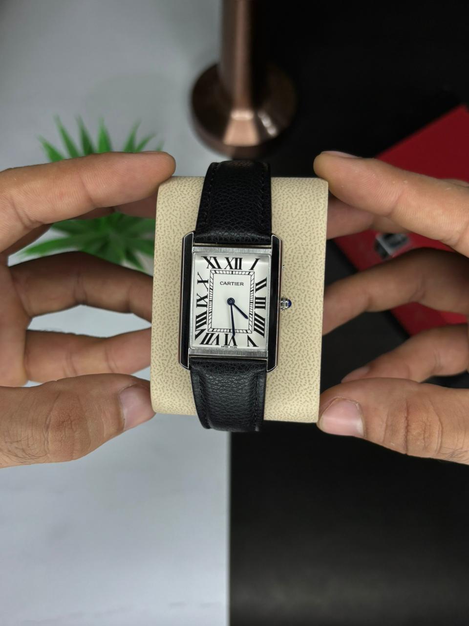 CARTIER LOUIS TANK BLACK