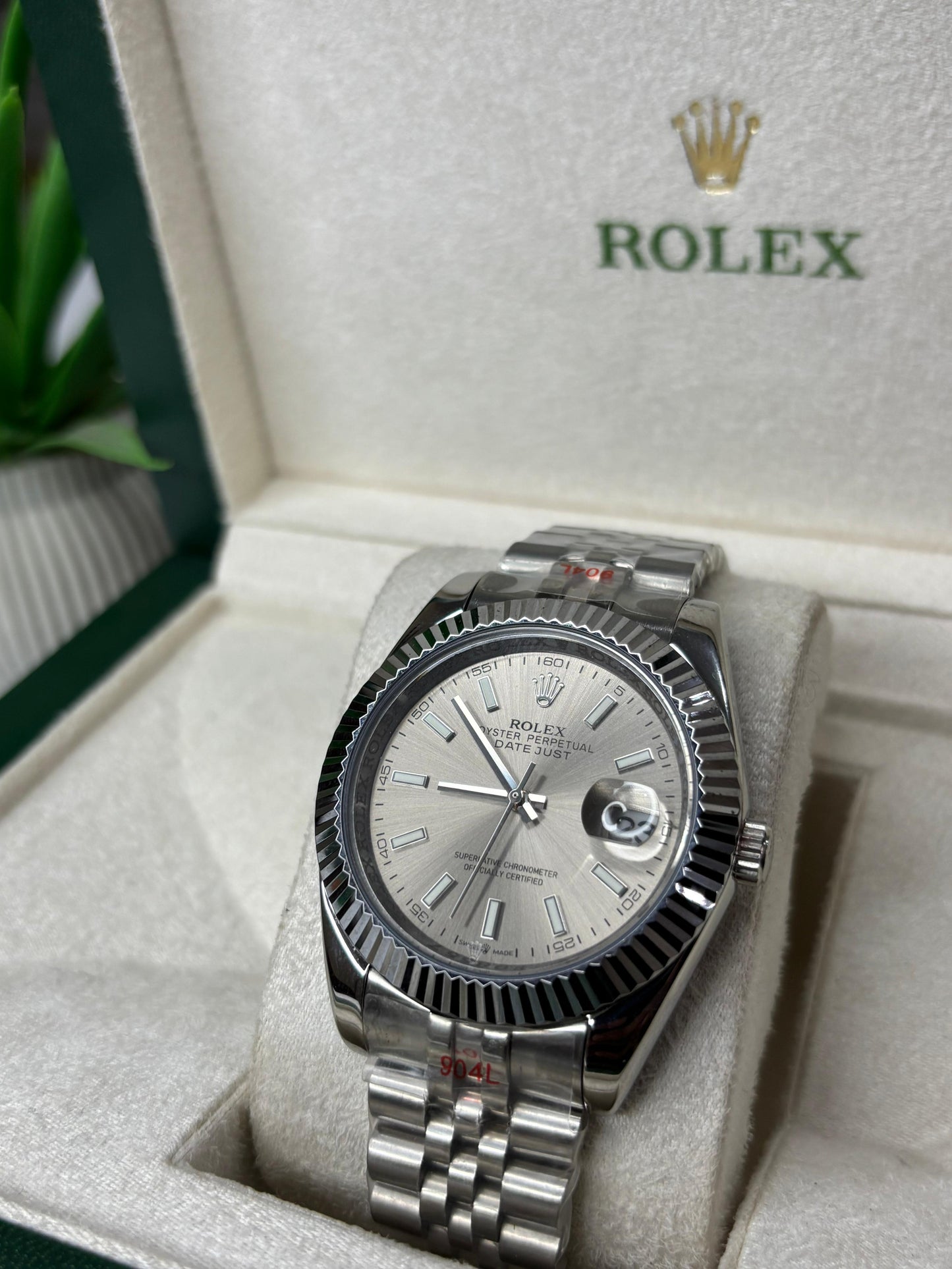 RLX DATE-JUST SILVER AUTO