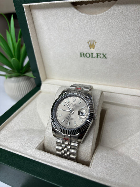 RLX DATE-JUST SILVER AUTO