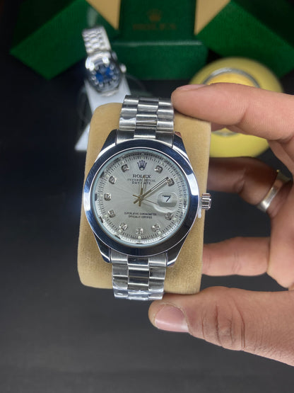 Rolex Round Dial Just-Date Watch