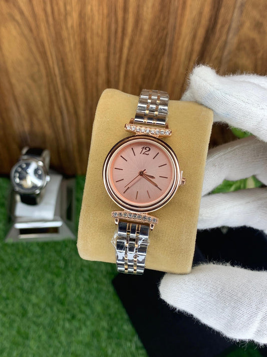 Women's Vintage Pink Dial Watch